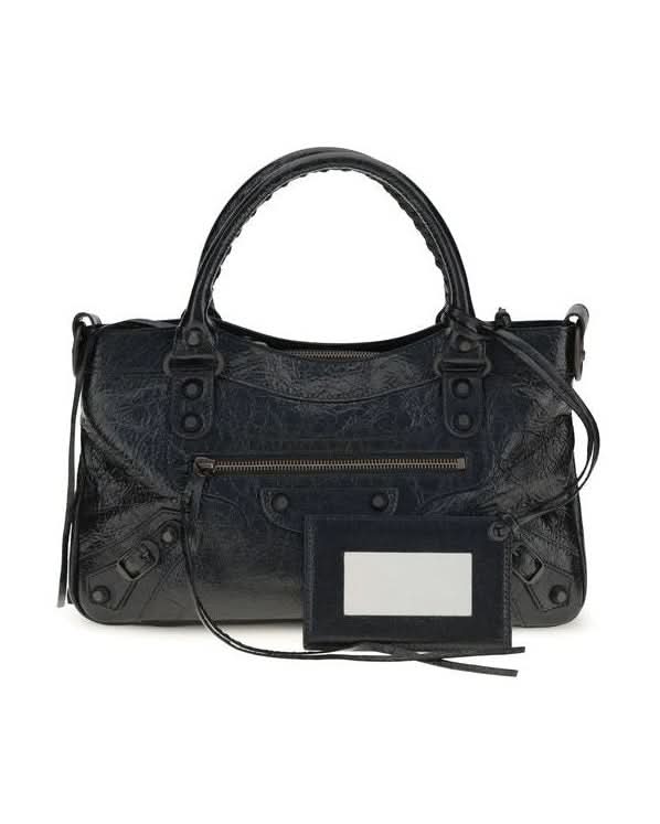 Balenciaga Black Lamb Ovis Aries Shoulder Bag Glam Steals