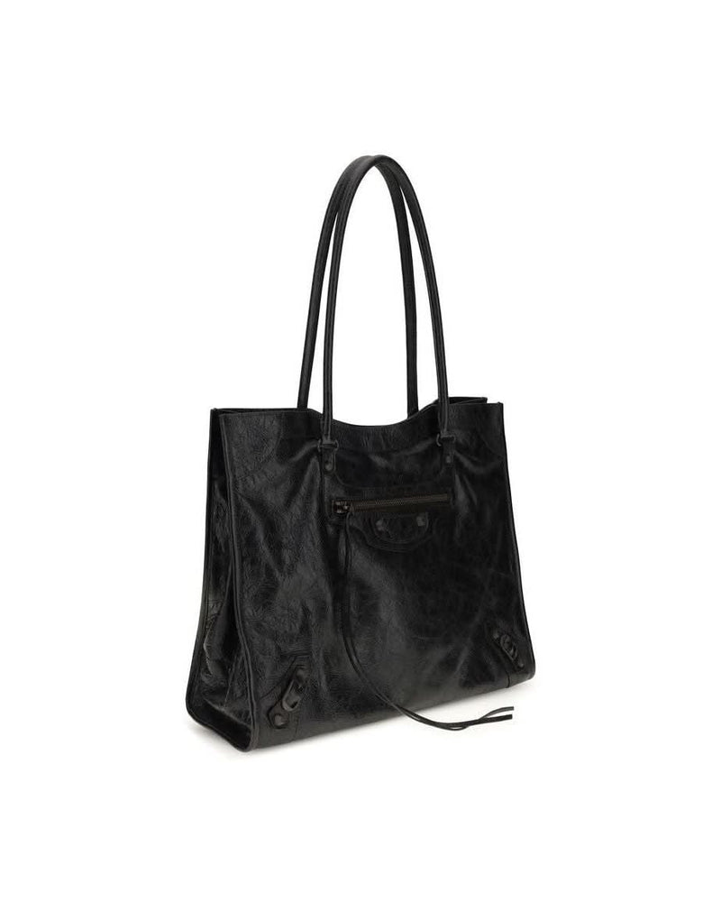 Balenciaga Black Lamb Ovis Aries Shoulder Bag 