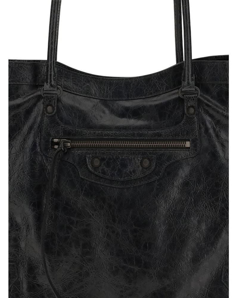 Balenciaga Black Lamb Ovis Aries Shoulder Bag 