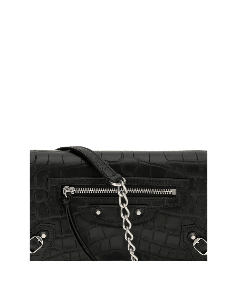 Balenciaga Black Calf Leather Bos Taurus Wallet Glam Steals