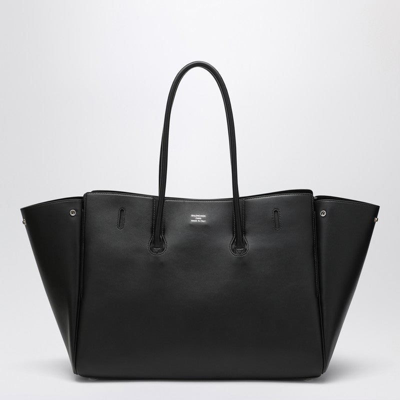 Balenciaga Black Leather Carry All Bel Air Large Bag Glam Steals