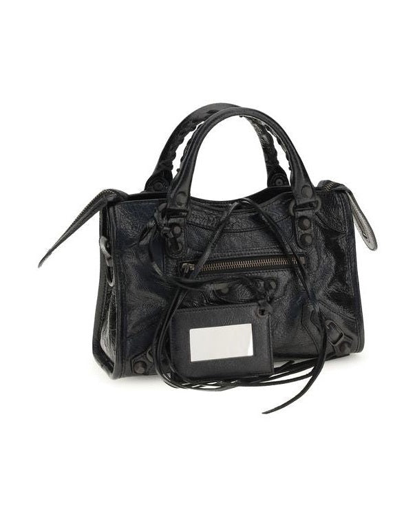 Balenciaga Black Leather Lamb Shoulder Bag Glam Steals