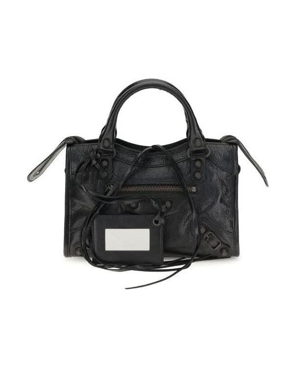 Balenciaga Black Leather Lamb Shoulder Bag Glam Steals