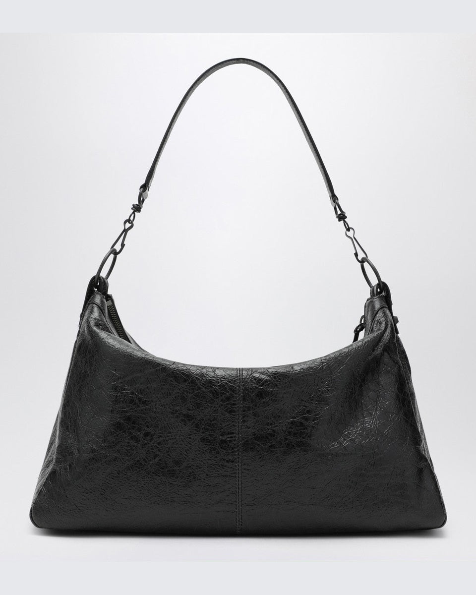 Balenciaga Black Leather Medium Le City Moto Bag Glam Steals