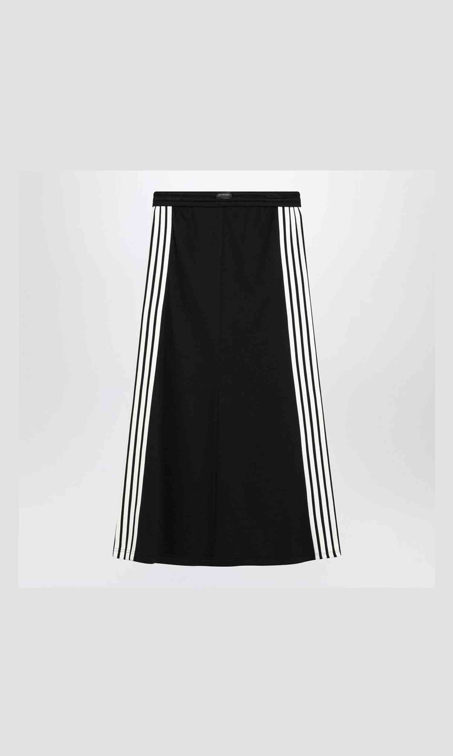 Balenciaga Black Long Skirt Loop Sports Icon Glam Steals