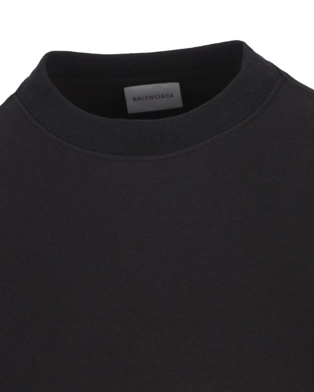 Balenciaga Black Polo T-shirt Glam Steals