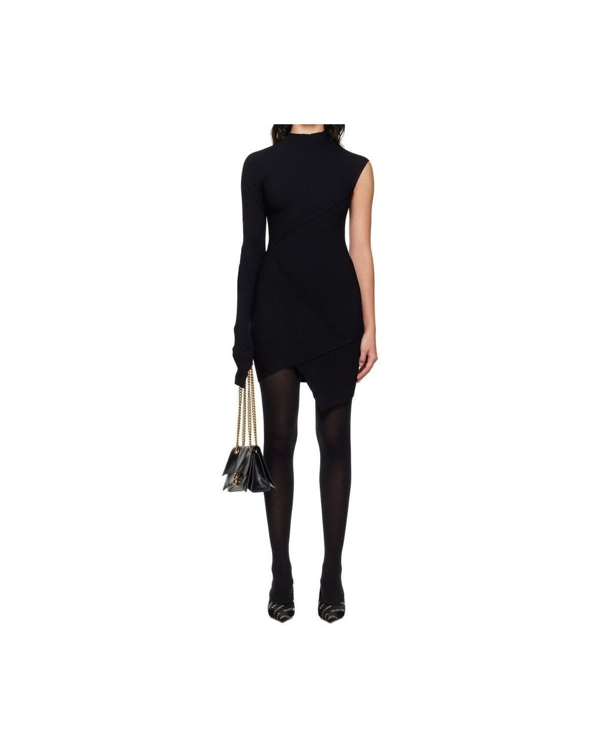 Balenciaga Black Polyester Dress 