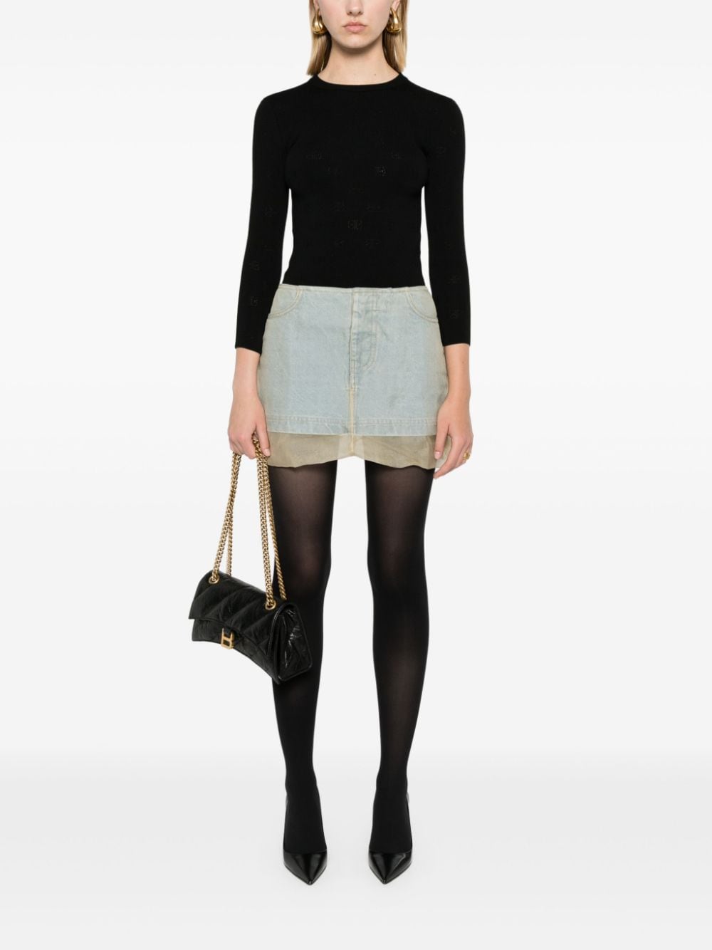 Balenciaga Black Sweater Glam Steals