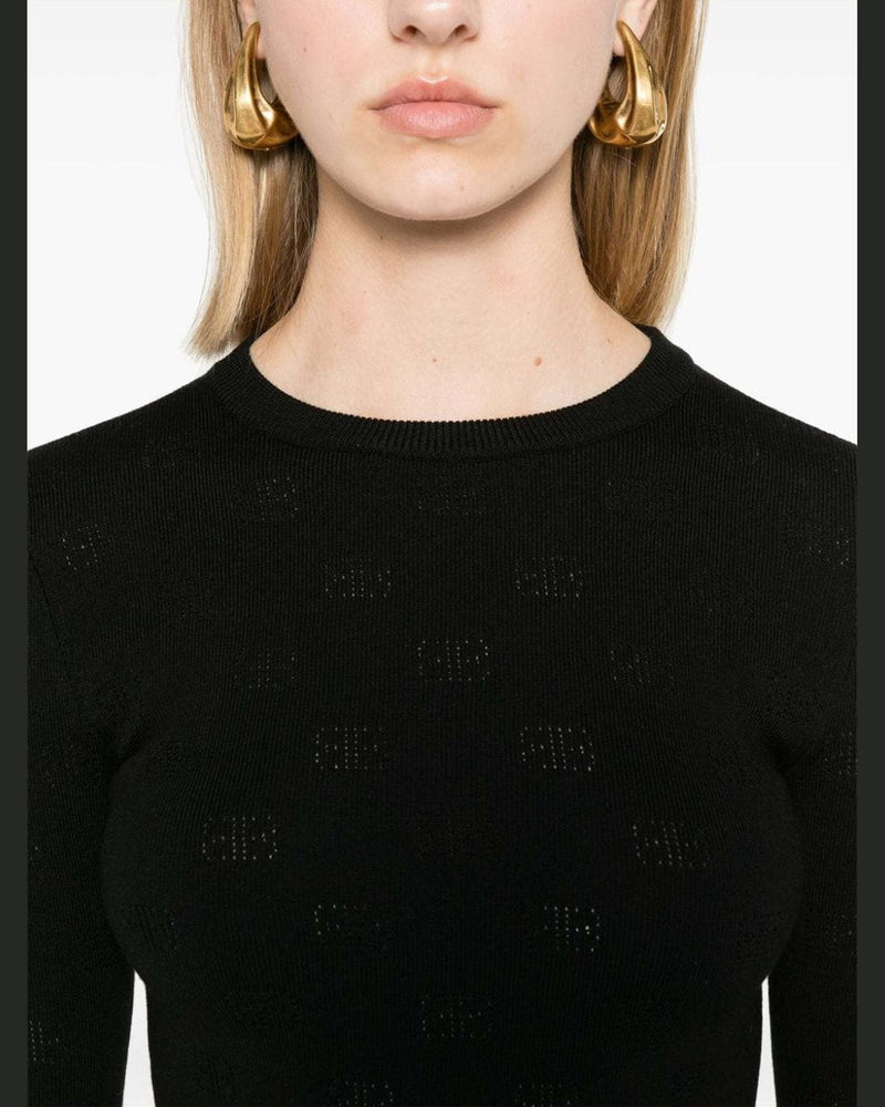 Balenciaga Black Sweater Glam Steals