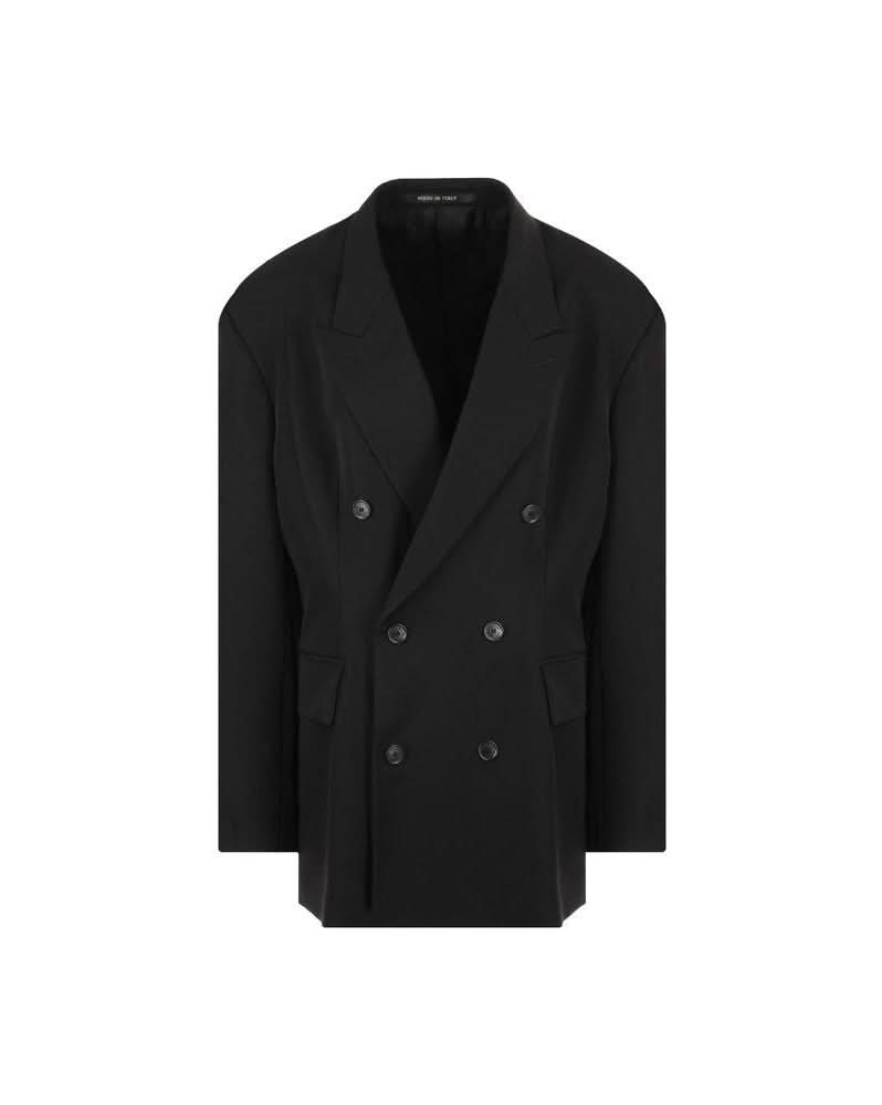Balenciaga Black Wool Coat Glam Steals