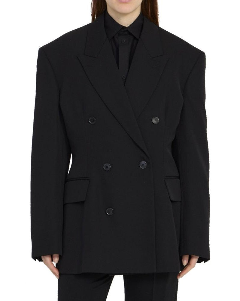 Balenciaga Black Wool Coat Glam Steals