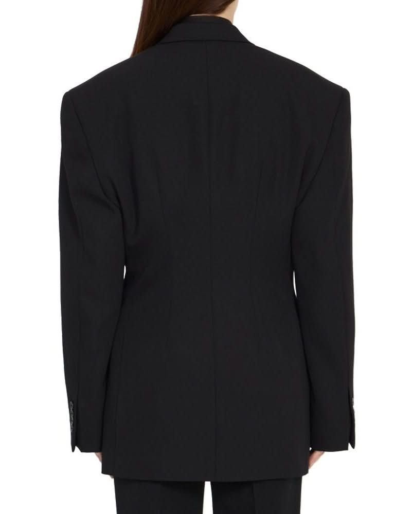 Balenciaga Black Wool Coat Glam Steals