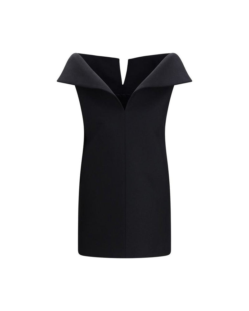 Balenciaga Black Wool Oves Aries Cocktail Dress Glam Steals