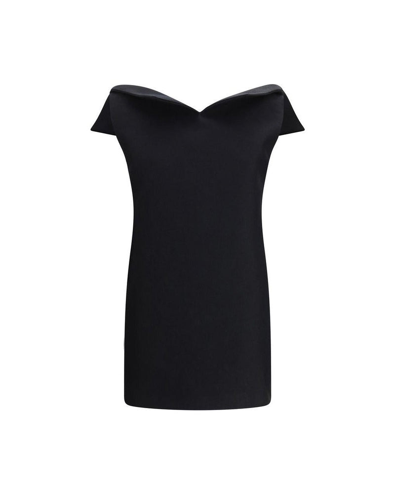 Balenciaga Black Wool Oves Aries Cocktail Dress Glam Steals