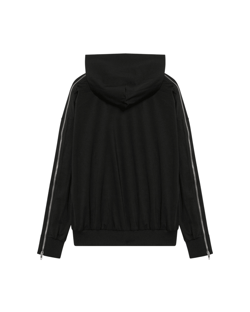 Balenciaga Zip-up Black Sweatshirt Loop Sports Icon Glam Steals