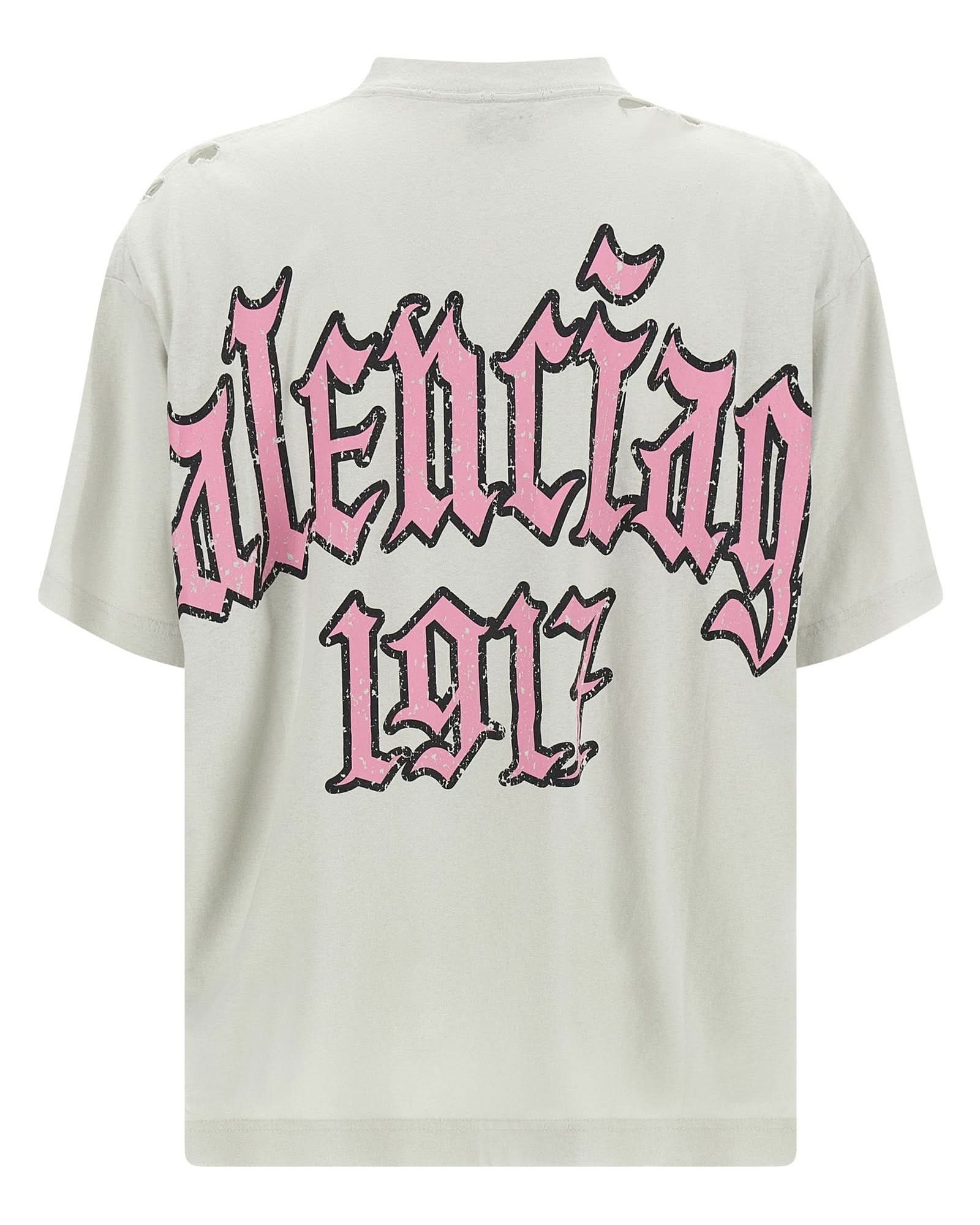 Balenciaga Blackletter Script T-shirt Glam Steals