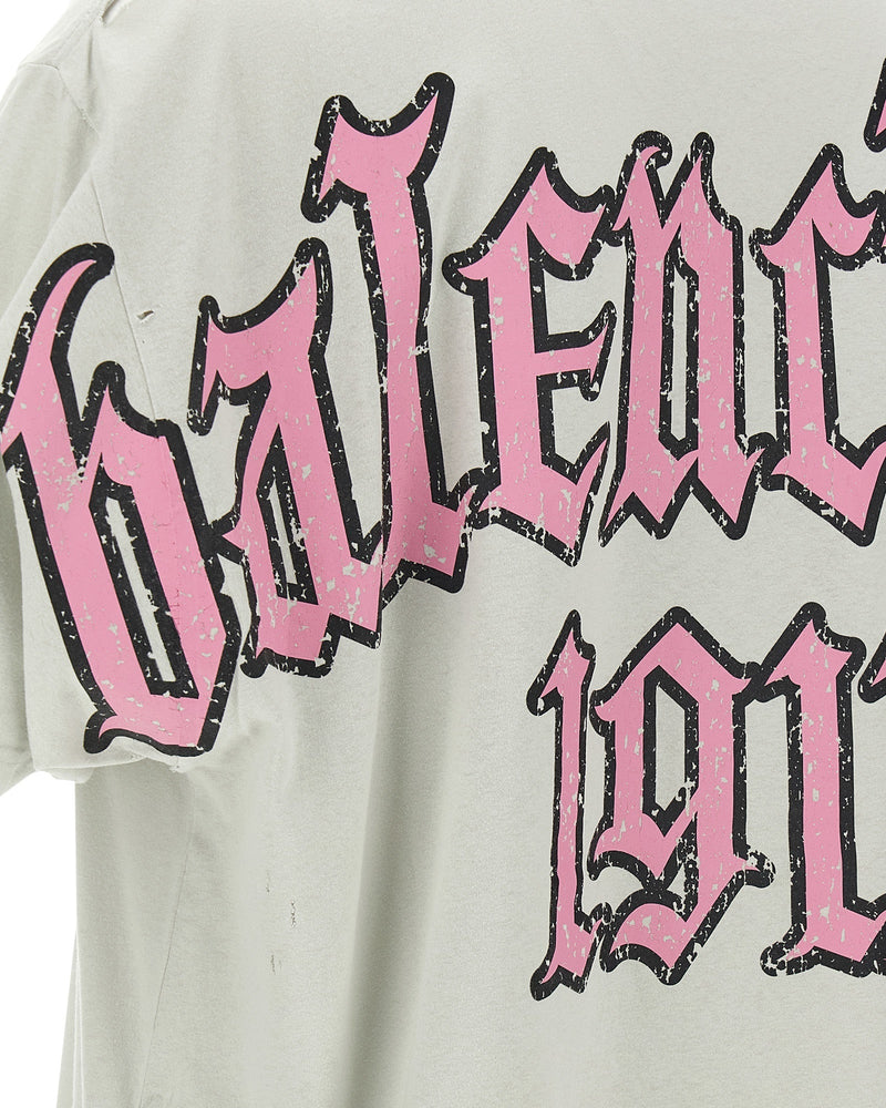 Balenciaga Blackletter Script T-shirt Glam Steals