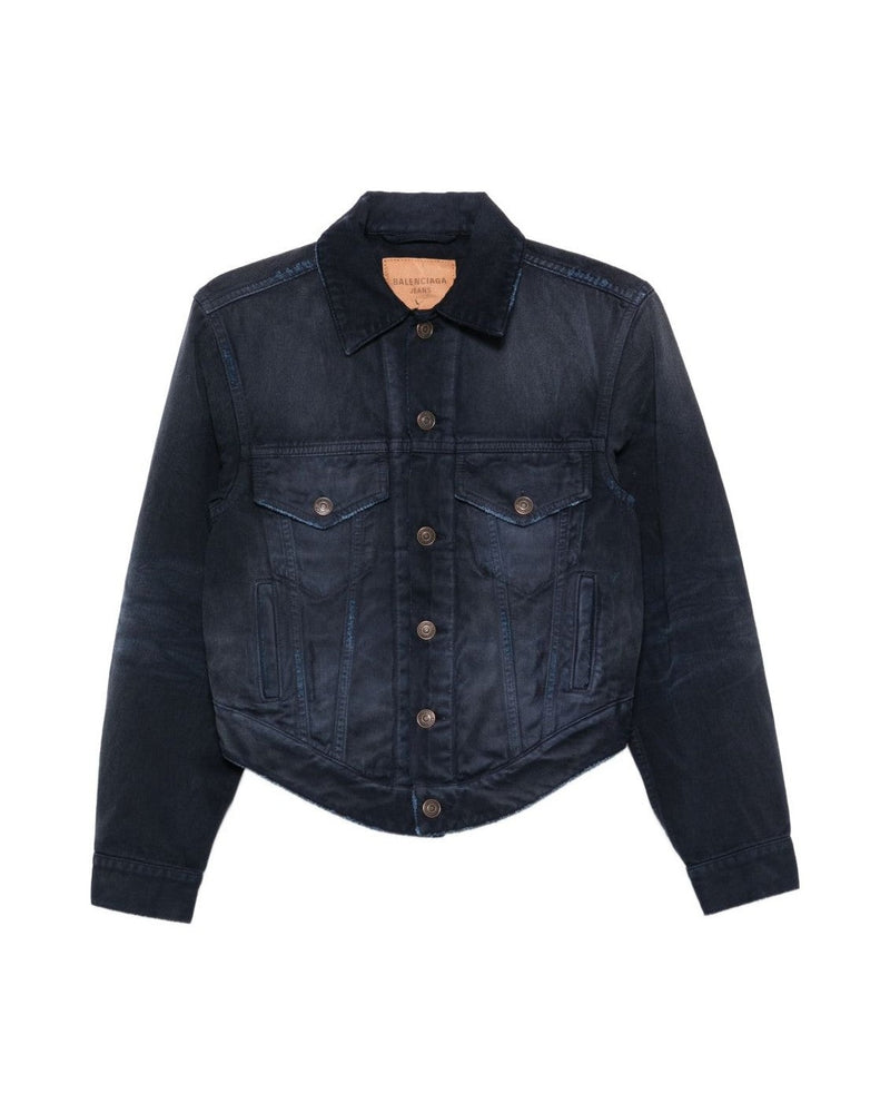 Balenciaga Blue Coat Coats & Jackets