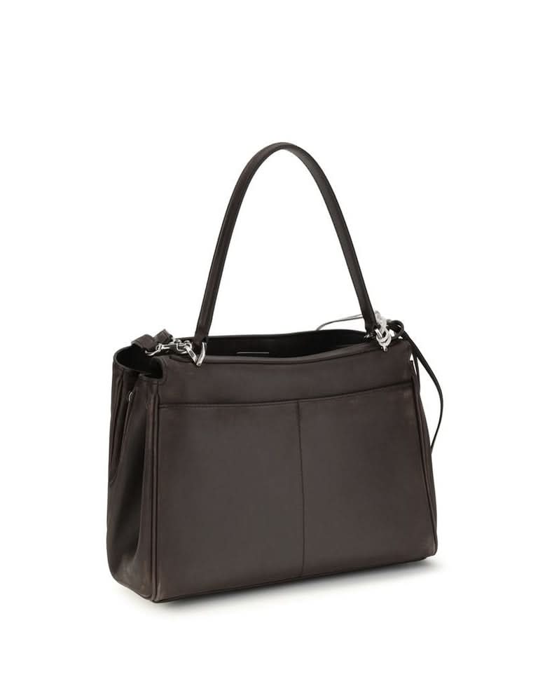 Balenciaga Brown Calf Leather Bos Taurus Shoulder Bag Glam Steals