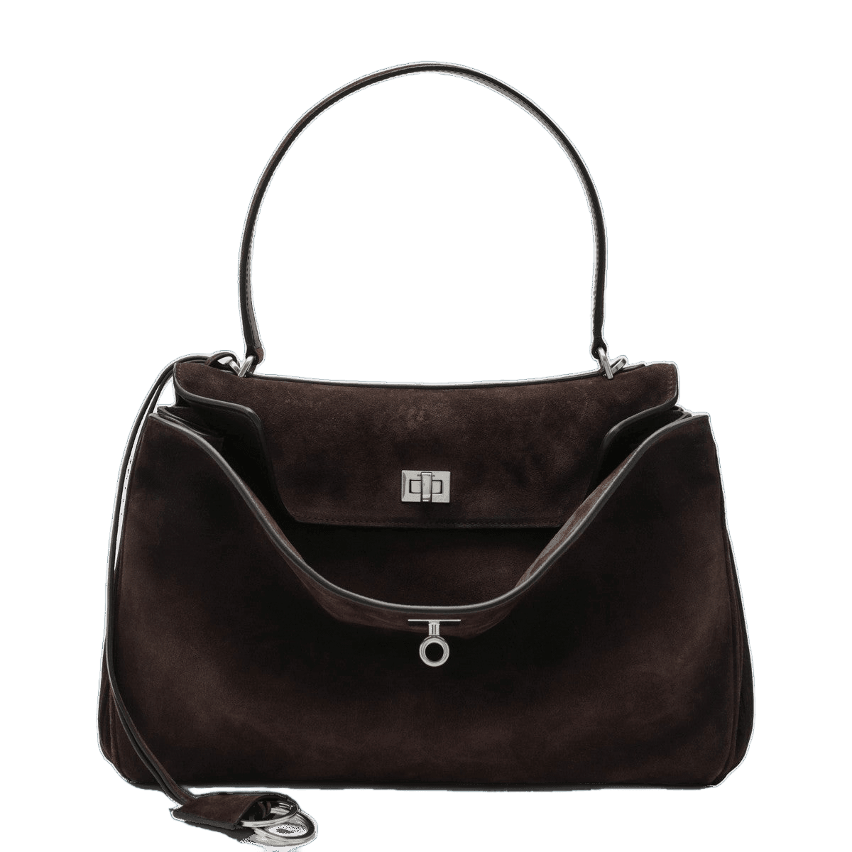 Balenciaga Brown Suede Medium Rodeo Bag Glam Steals