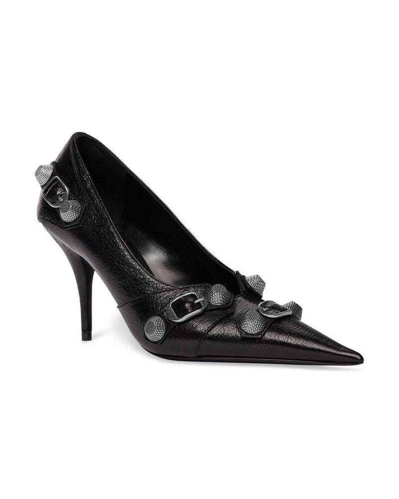 Balenciaga Cagole 90mm Cracked Heel Pumps Glam Steals