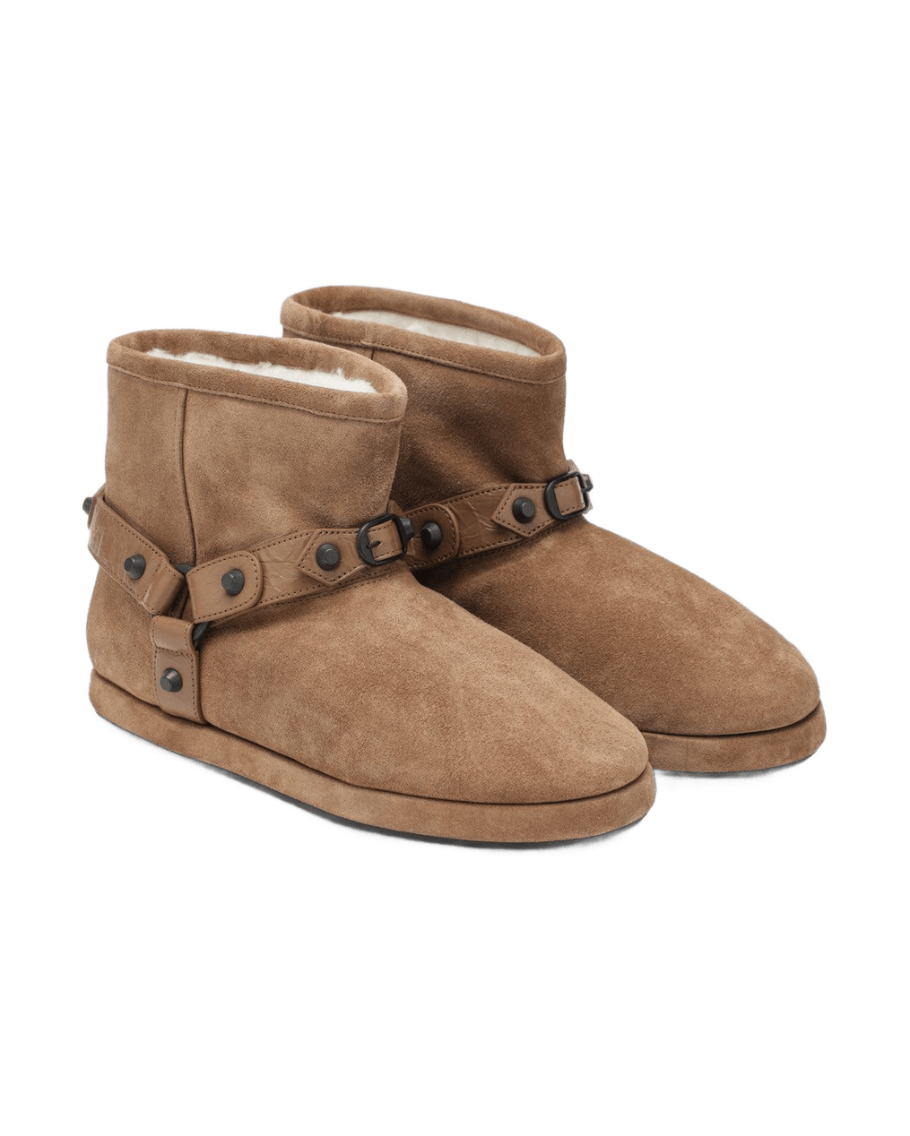 Balenciaga Camel Alaska Soft Ankle Boots Glam Steals