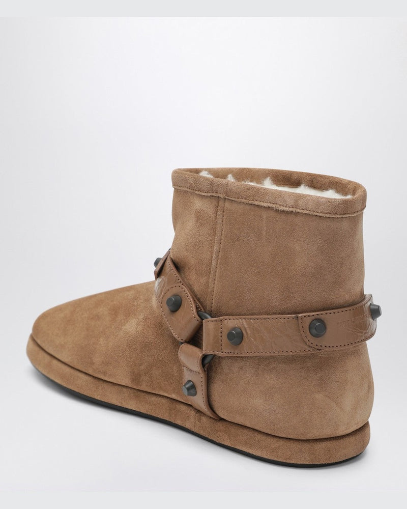 Balenciaga Camel Alaska Soft Ankle Boots Glam Steals