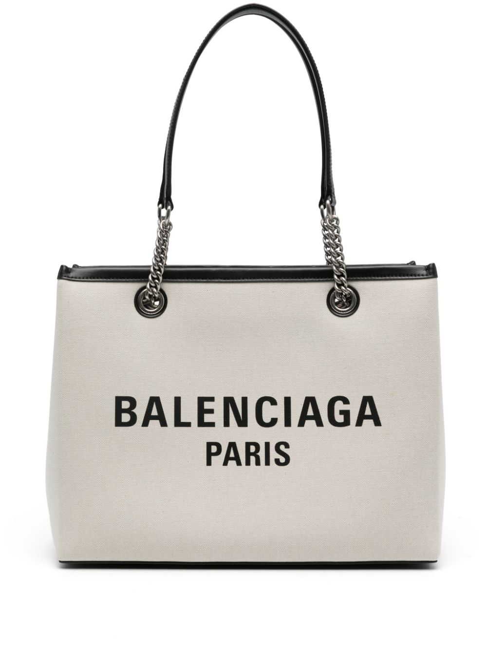 Balenciaga Canvas Logo Print Tote Bag Glam Steals