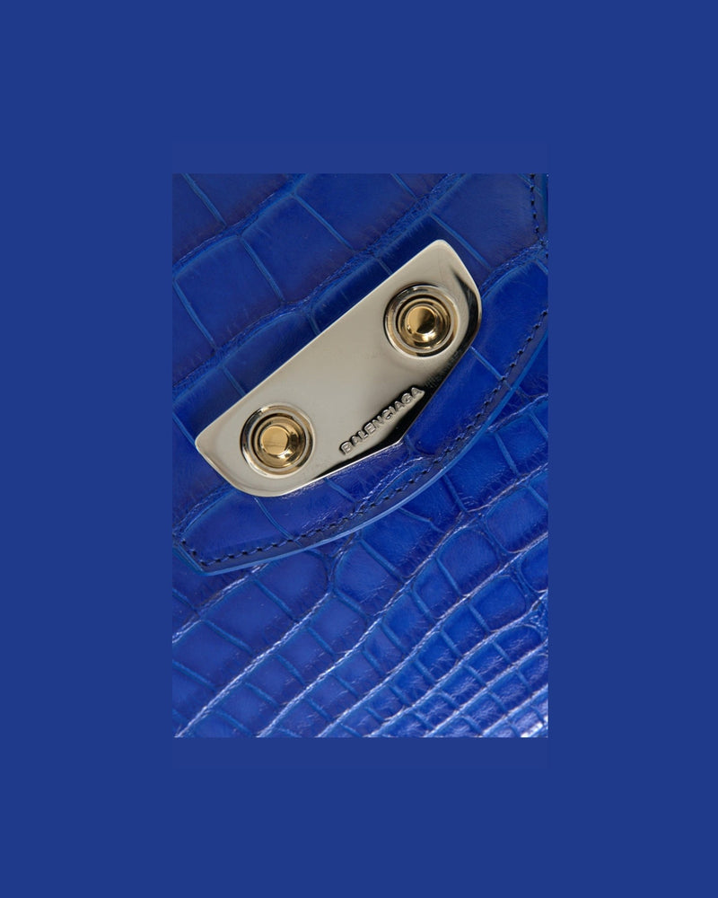 Balenciaga Chic Alligator Skin Chain Shoulder Bag Glam Steals