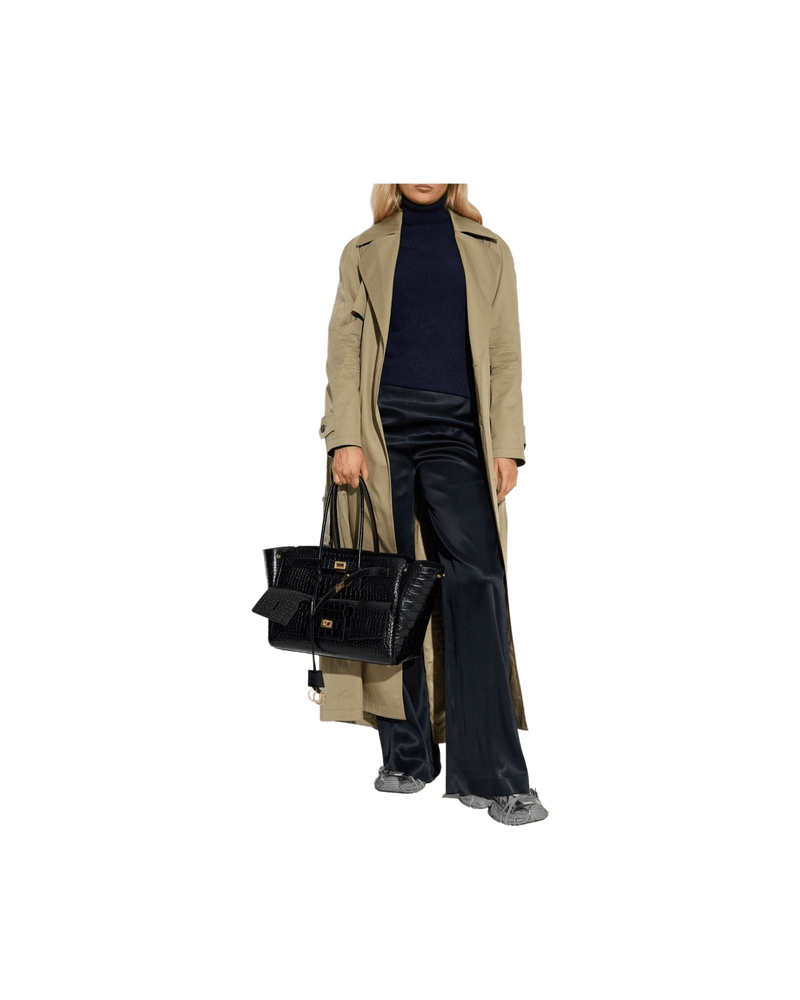 Balenciaga Beige Coat Glam Steals