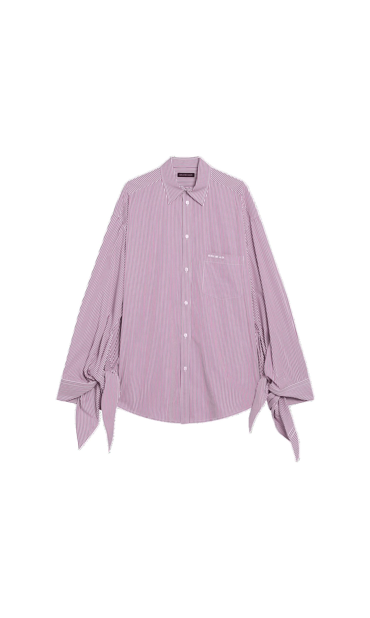 Balenciaga Cotton Pink Striped Shirt Glam Steals
