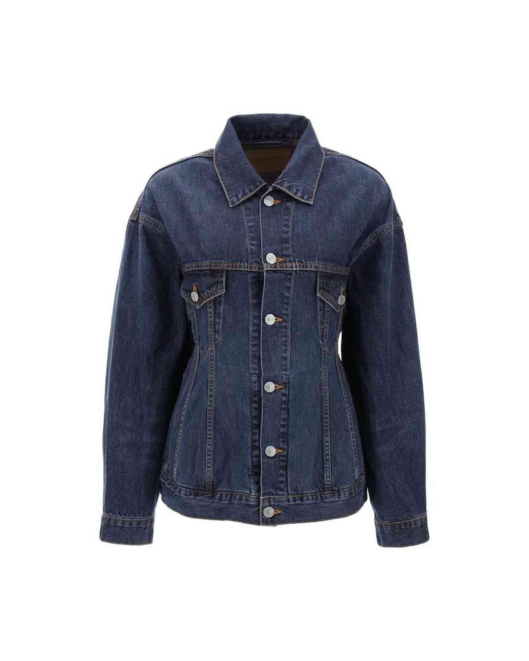 Balenciaga Denim Hourglass Jacket Glam Steals