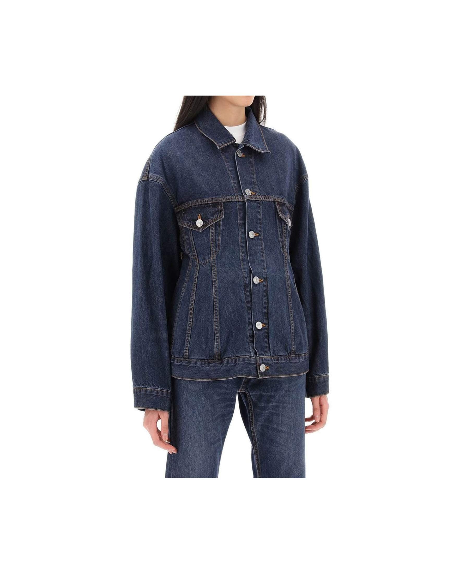 Balenciaga Denim Hourglass Jacket Glam Steals