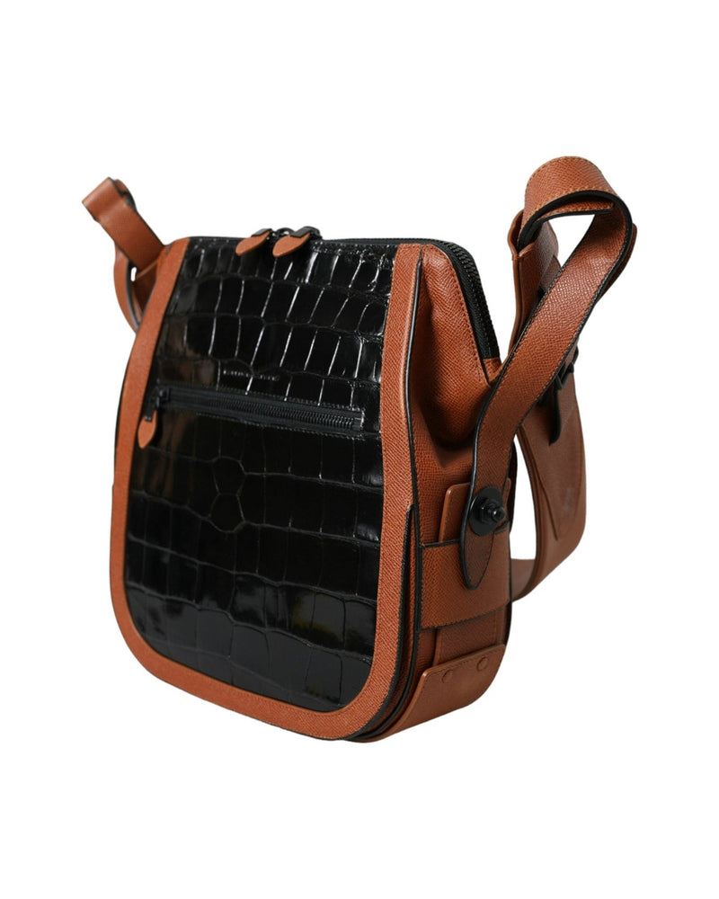 Balenciaga Elegant Crocodile Leather Crossbody Bag Glam Steals