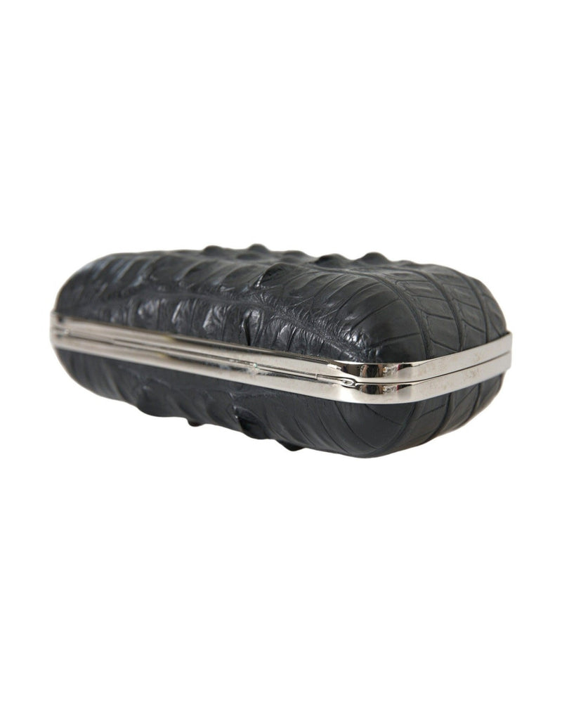 Balenciaga Elegant Crocodile Leather Evening Clutch Clutch Bags