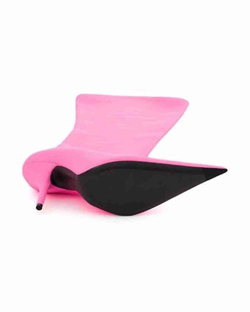 Balenciaga Elegant Polyester Ankle Pink Boots Glam Steals