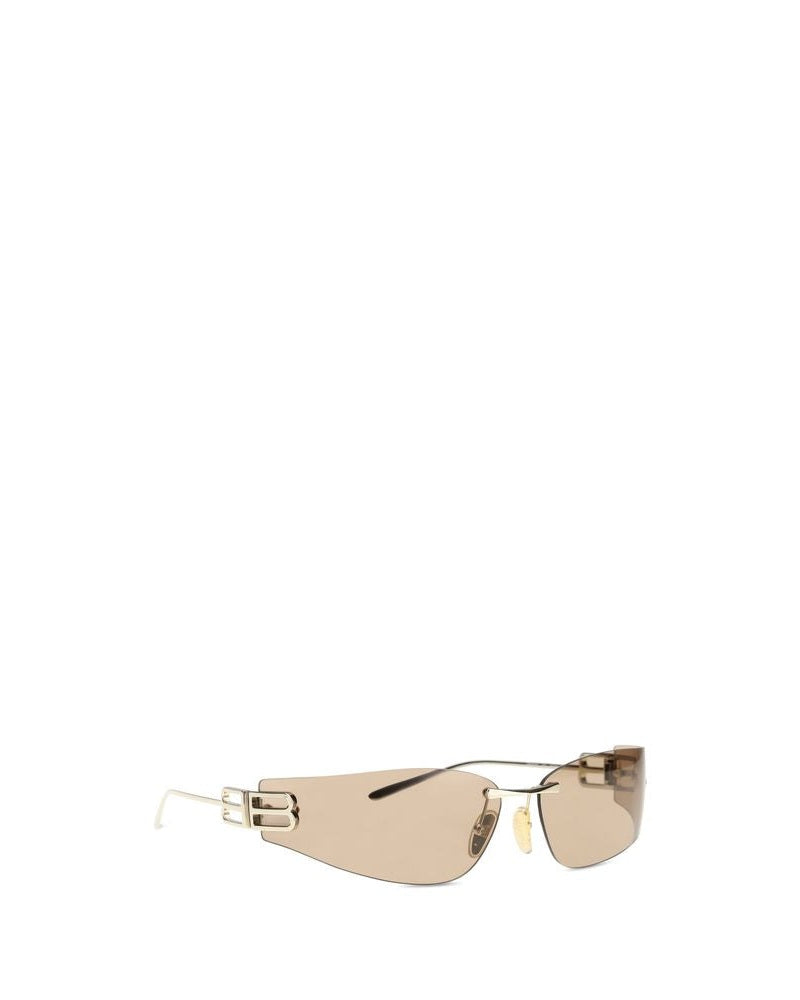 Balenciaga Gold Metal Sunglasses 