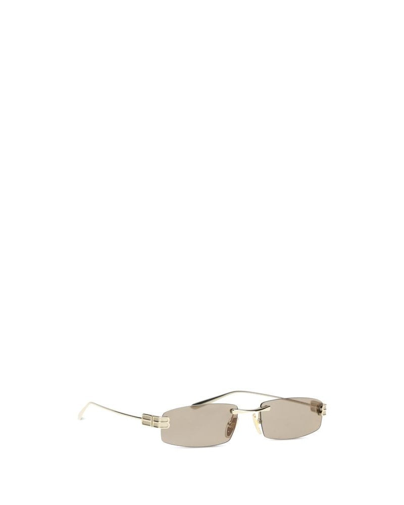 Balenciaga Gold Metal Sunglasses 