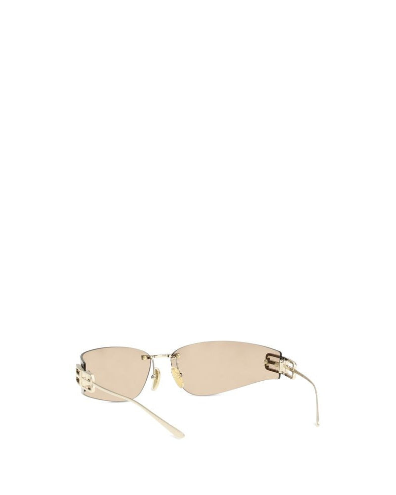 Balenciaga Gold Metal Sunglasses 