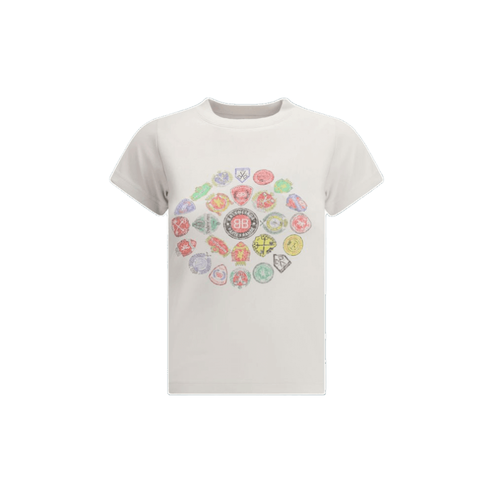 Balenciaga Graphic Logo Crew Neck T-shirt Glam Steals