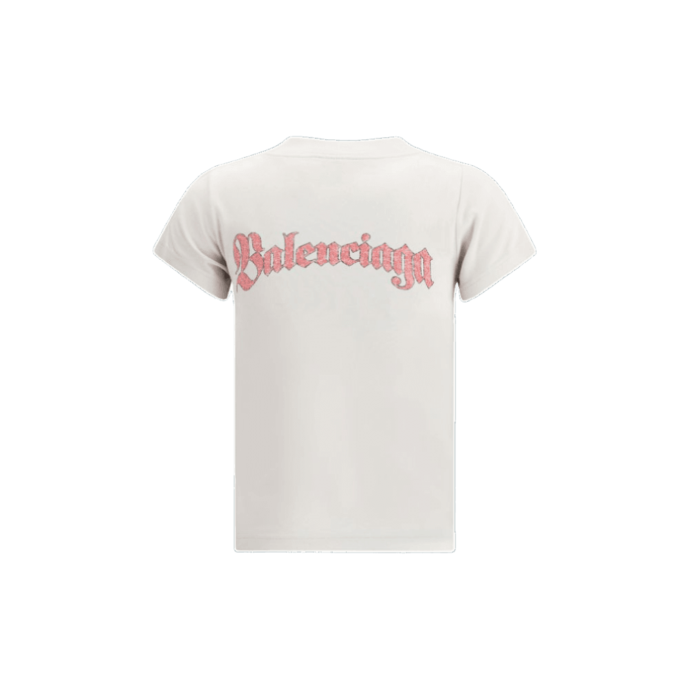 Balenciaga Graphic Logo Crew Neck T-shirt Glam Steals