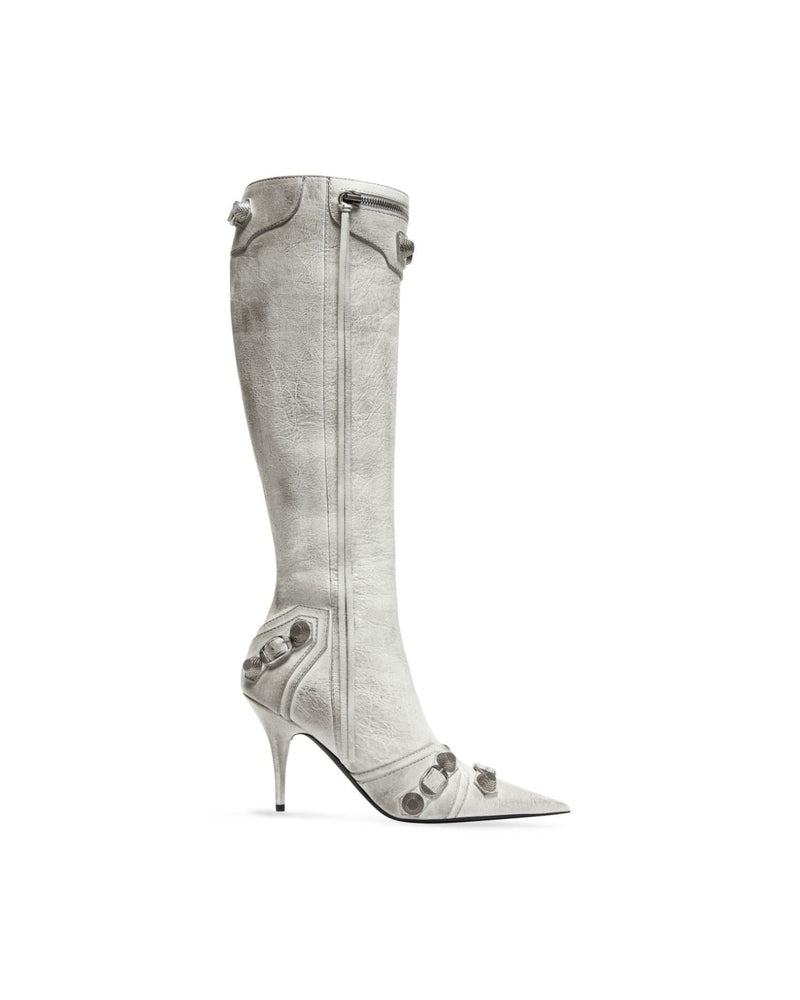 Balenciaga Leather Cagole Boots Glam Steals