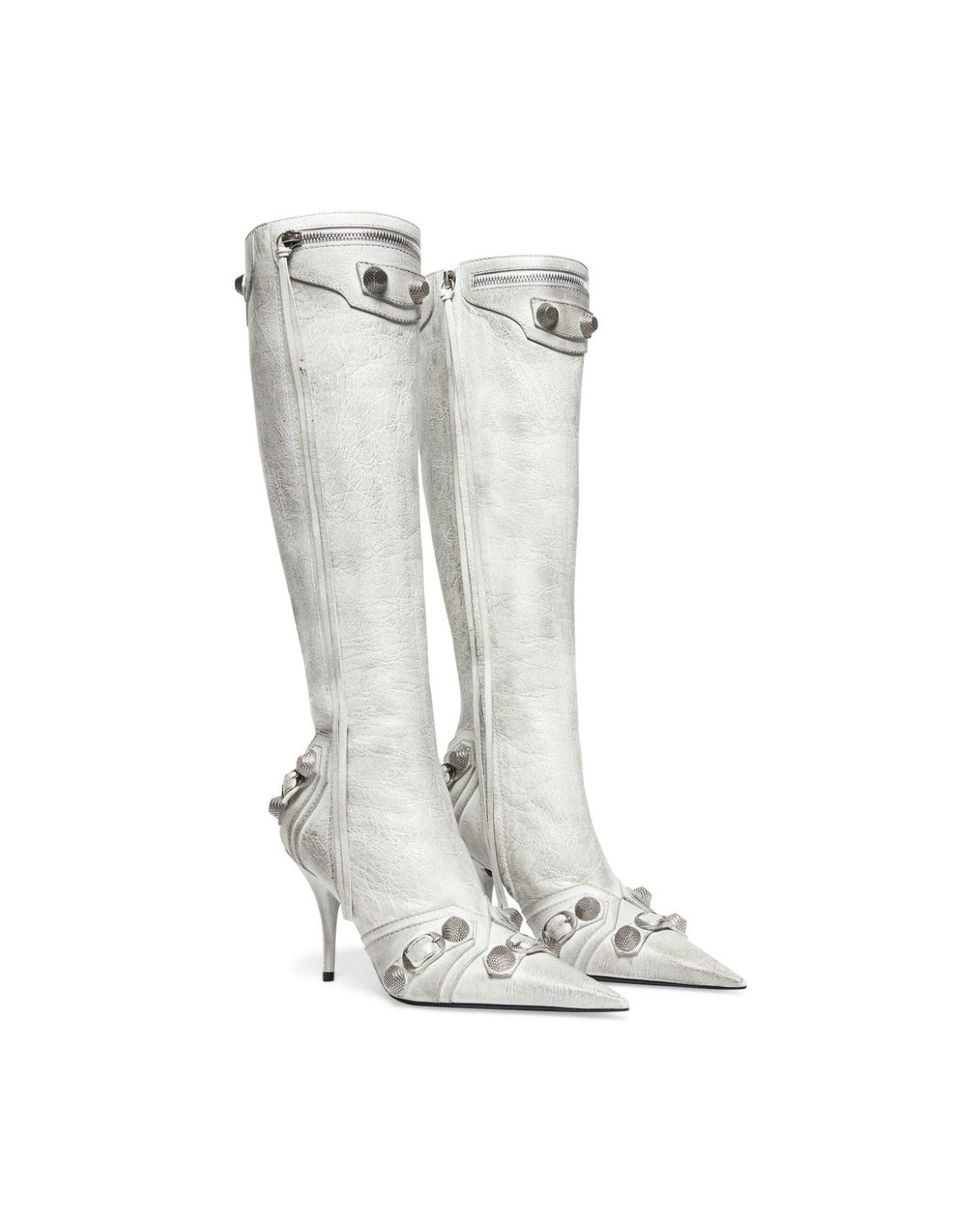 Balenciaga Leather Cagole Boots Boots
