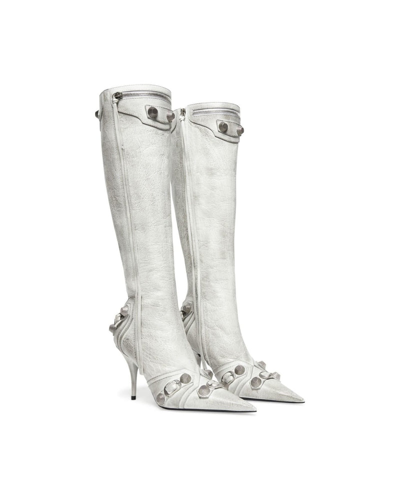Balenciaga Leather Cagole Boots Glam Steals