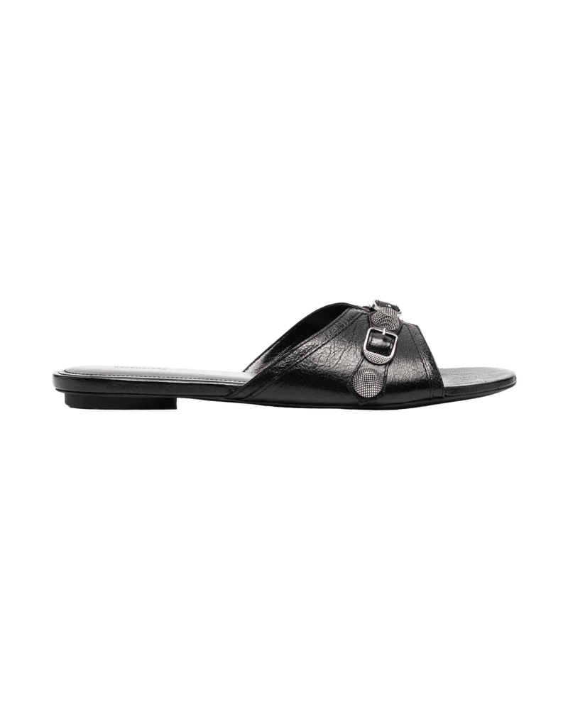 Balenciaga Leather Cagole Sandals Glam Steals