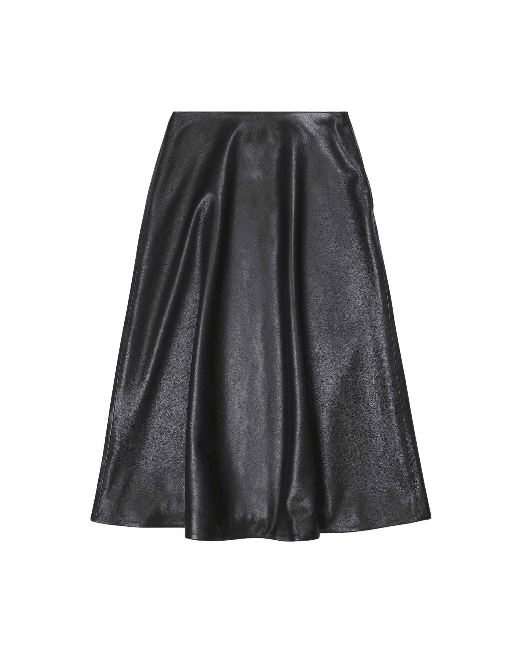 Balenciaga Leather Midi Skirt Glam Steals