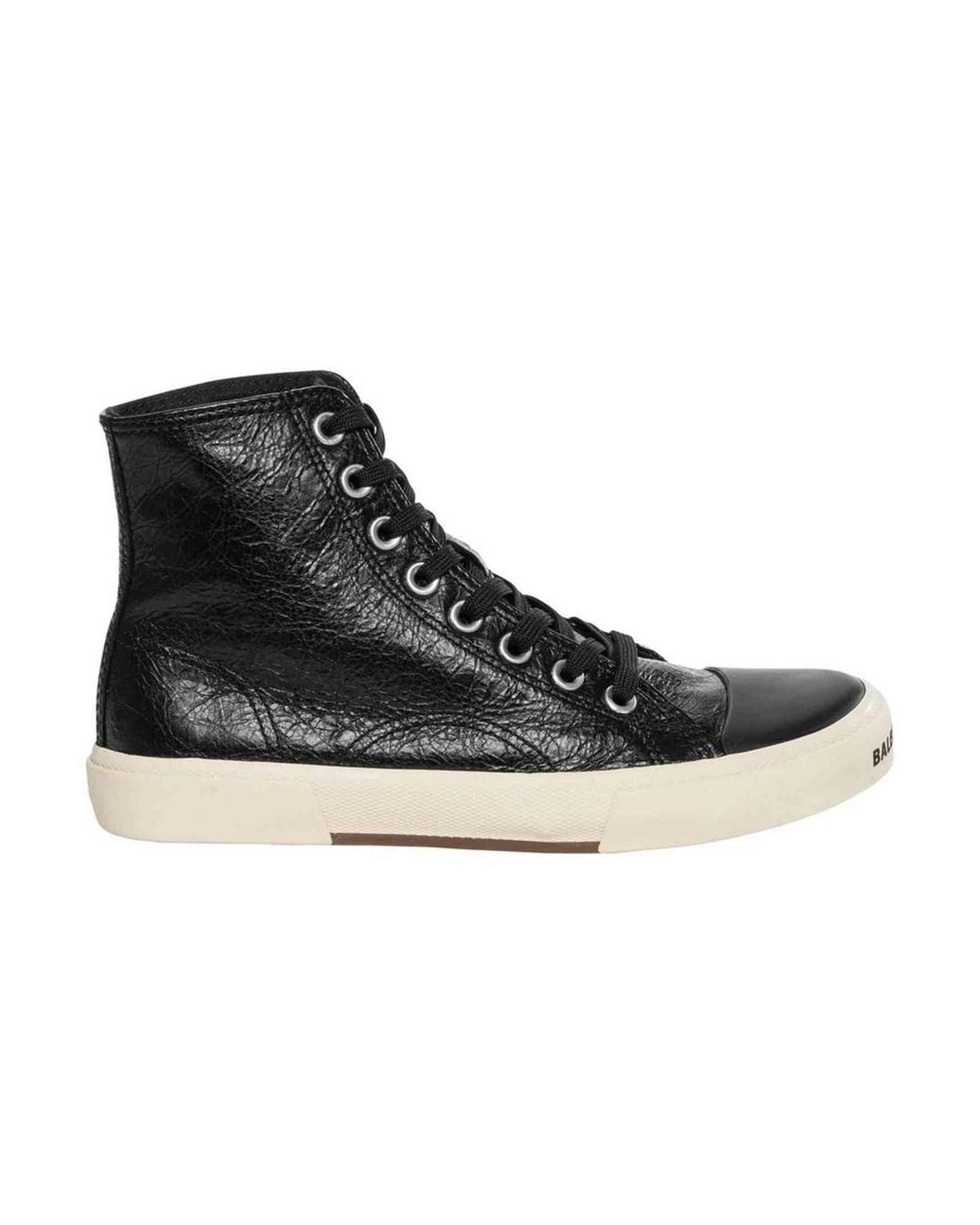 Balenciaga Leather Paris Sneakers Glam Steals