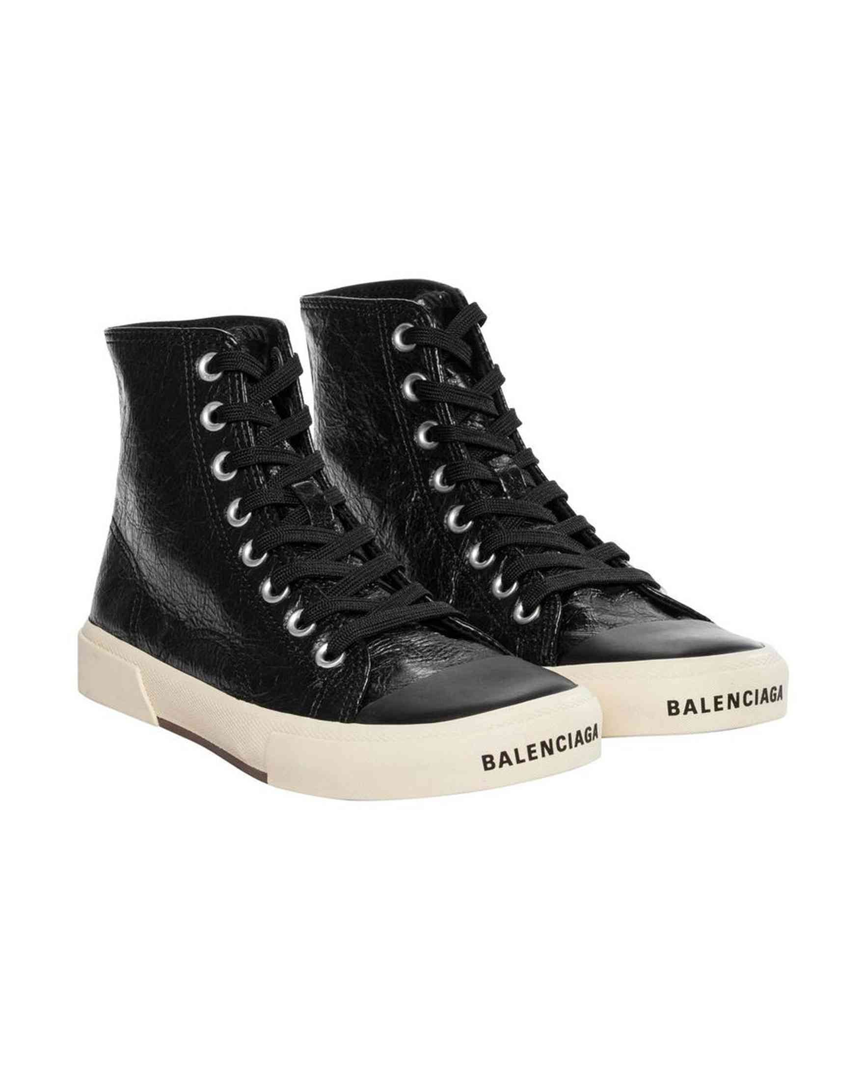 Balenciaga Leather Paris Sneakers Glam Steals