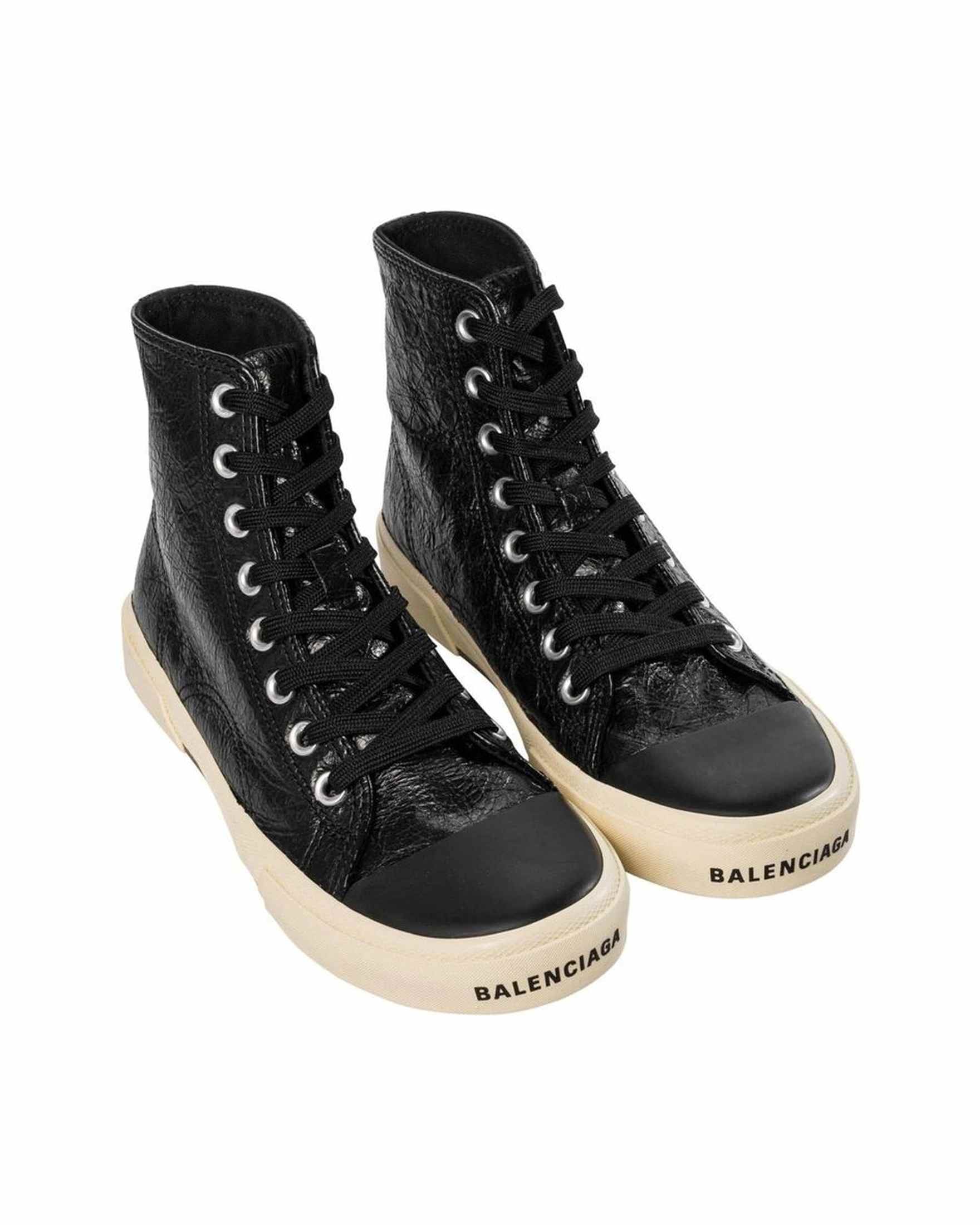 Balenciaga Leather Paris Sneakers Glam Steals
