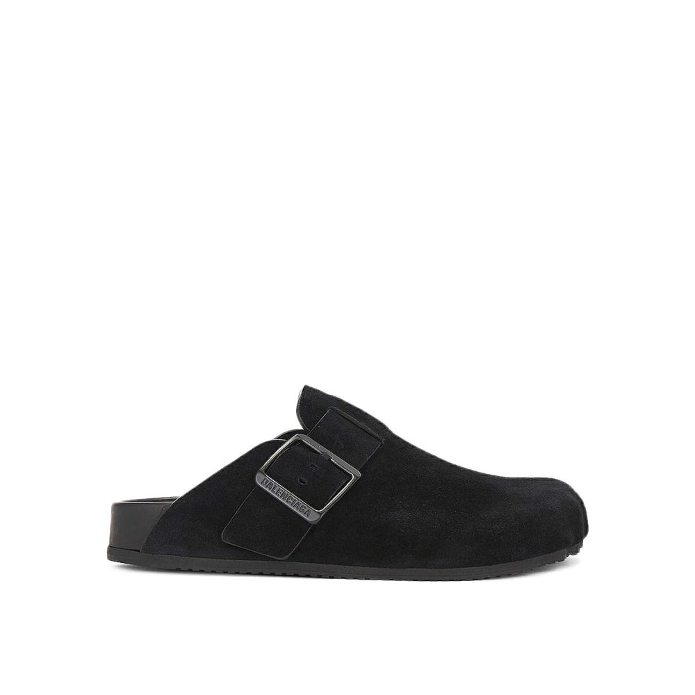 Balenciaga Leather Sunday Sabots Glam Steals